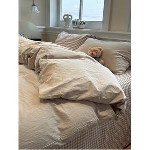 MUJI Комплект постельного белья 1,8 м, 4 предмета, пододеяльник 200x230 см, цвет X Mix + Mie Tuo