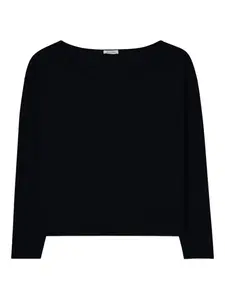 Футболка с вырезом-лодочкой American Vintage, черный