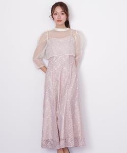 Многослойное кружевное платье-комбинация Jill By Jill Stuart, цвет Pink