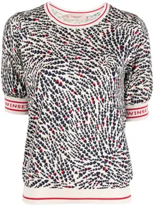 Футболка с принтом Twinset, нейтральный