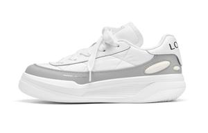 Кроссовки Alpha Round Shoes Lite с амортизацией, устойчивые к истиранию и скольжению, низкие, для скейтбординга, унисекс LOXKI, серый/белый