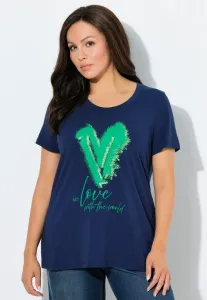 Футболка с принтом Ulla Popken, Ink Blue