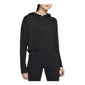 Толстовка (WMNS) Nike Yoga Luxe Crop Training Hoodie 'Black', черный