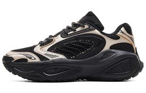 PEAK Кроссовки Anti Slip Wear Resistant Low Top Chunky Sneakers Men's Black Champagne Gold