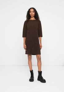 Платье TOM TAILOR DRESS COSY, Dark Pecan Brown Melange/Brown