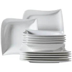 Сервиз MÄSER «Набор посуды La Musica» (набор, 12 предметов), набор тарелок, белый, производство Германия, 12 предметов, на 6 персон