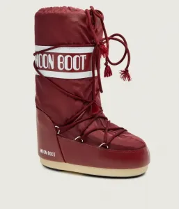 Нейлоновые зимние ботинки MB ICON Moon Boot, бордовый