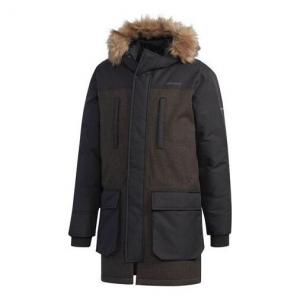 Пуховик adidas neo protection against cold Stay Warm Cozy Breathable Down Jacket Black, черный