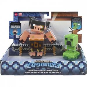 Набор фигурок Mattel, Minecraft Legends, Creeper Vs Piglin