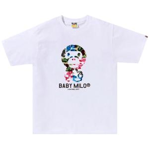 Футболка BAPE ABC Camo Crazy Baby Milo, цвет Белый
