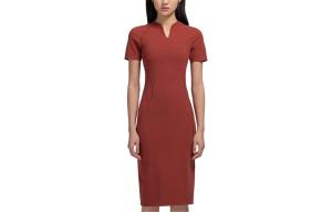 Женское платье с коротким рукавом Orange Lululemon, оранжевый