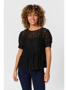 Cream Черная блузка