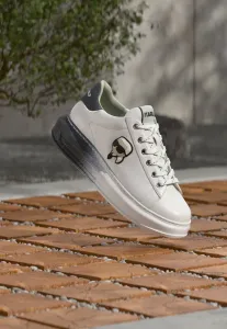 Кроссовки kapri с кружевом омбре Karl Lagerfeld, White