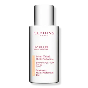 Солнцезащитный тонирующий крем для лица UV Plus Anti-Pollution SPF 50 Clarins, Light