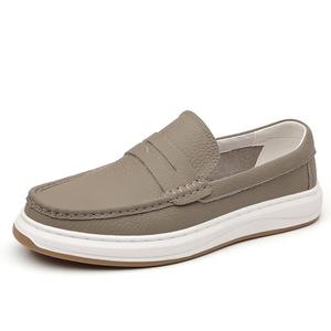 Product B Мужские повседневные кожаные туфли низкие серые, цвет Gray