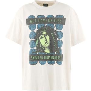 Футболка с принтом SAINT Mxxxxxx, белая