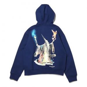 Толстовка Men's Nike ACG Wizard Pullover Fleece Back Printing Blue, синий