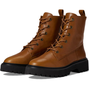 Ботинки на шнуровке The Rayna Lace-Up Boot in Leather Madewell, цвет English Saddle