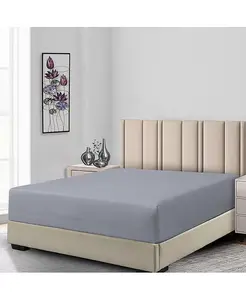 Только простыня с очень глубоким резинкой (22 дюйма), плотностью 650 нитей, размер King Egyptian Linens, gray