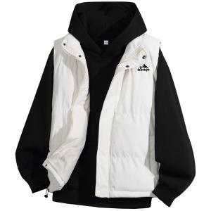 Пуховик и жилет Unisex Mackyo, экрю vest+черный sweatshirt