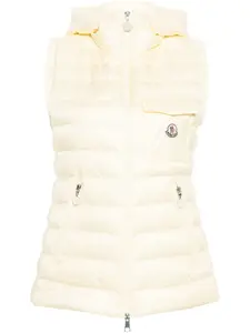 Дутый жилет Glygos с капюшоном MONCLER, желтый