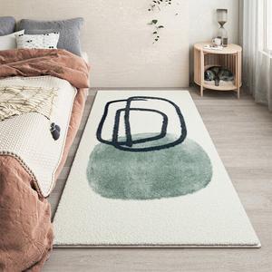 Budis Ковер 140х200 см из искусственной шерсти для спальни/гостиной, Jianshi Bedside Rug-02, плотный, охлаждающий