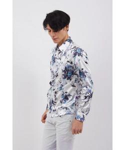 Футболка с принтом в виде цветка цвета аквамарина TORNADO MART, цвет Blue