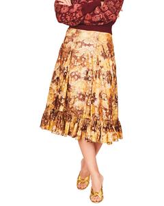 Юбка LoveShackFancy Normandie Night Shin Lil, цвет multi