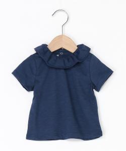 Светлая трикотажная блузка с короткими рукавами