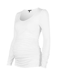 Топ для беременных с вырезом лодочкой из вискозы LENZING ECOVERO Isabella Oliver, Pure White