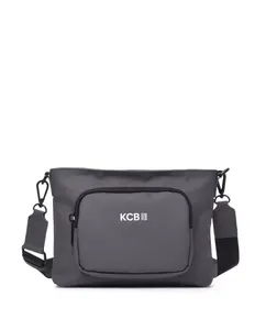 Женская сумка через плечо Cube среднего серого цвета Kcb
