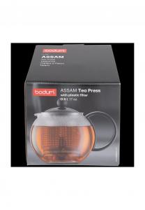 Чёрный чайник с фильтром Assam Bodum, 1,0 л