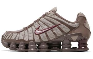 Кроссовки Shox TL Series для бега женские с низким верхом коричневые/розовые Nike