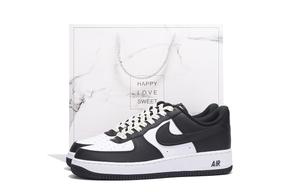 Nike Кроссовки Air Force 1 Coverage с низким верхом, противоскользящие и износостойкие, для скейтбординга, унисекс, черно-белые