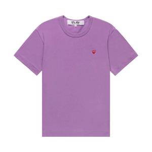 Футболка Comme des Garçons PLAY Small Red Heart T-Shirt Purple, фиолетовый