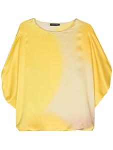 Блузка Iris с эффектом омбре Gianluca Capannolo, желтый