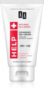 Очищающий крем-гель для сухой и атопической кожи Help atopic skin Aa Cosmetics, be kvapiųjų medžiagų 150 мл