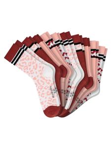 Schiesser Носки, упаковка из 10 штук, красно-розово-белые