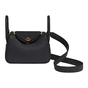 HERMES Сумка Линди Литтл Булл кожаная мини женская через плечо кроссбоди