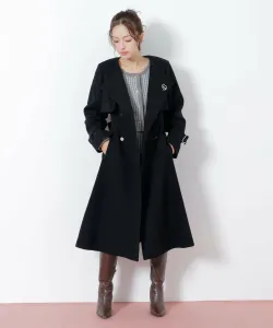 Тренч без воротника Jill By Jill Stuart, цвет Black