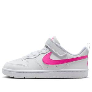 Кроссовки court borough low recraft 'white laser fuchsia' Nike, белый