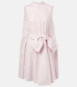 Мини-платье с бантом Erdem, розовый
