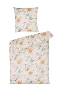 Постельное белье из джерси, цветочный ESTELLA, цвет Gesamt Breite Linen Gelb