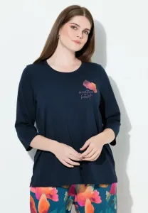 Stickerei rundhals топ с длинными рукавами 3/4 Ulla Popken, Marine