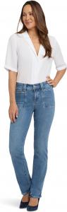 Джинсы NYDJ Petite Marilyn Patch Pockets, цвет Bastille Sea