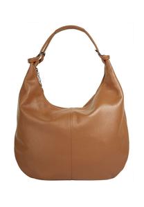 Шопер, натуральная кожа, сделано в Италии Cluty, цвет Cognac