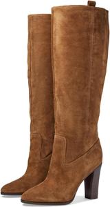 Ботинки Veronica Beard Vesper Wide Calf, Mocha Brown Suede