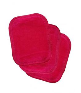 Многоразовые ватные диски, ватные бархатные ватные диски прямоугольной формы, 3 шт., РОЗОВЫЙ, Wild Nature