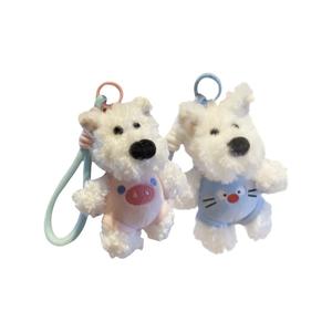 Очаровательная мягкая игрушка-подвеска щенка вест хайленд уайт терьера с большим носом, высота 12 см XTHOT, синий