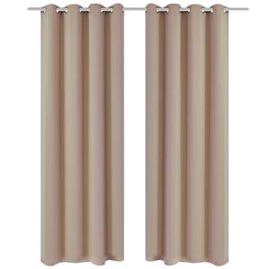 Шторы vidaXL 294208-1 (2er Set), кремово-белый - 135 х 175 см
